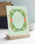 2026 Desk Calendar with Wooden Stand