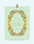 2026 Floral Wall Calendar 8.5x11"