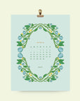 2026 Floral Wall Calendar 8.5x11"