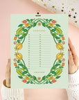 Floral Perpetual Birthday Wall Calendar