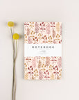 floral blank notebook