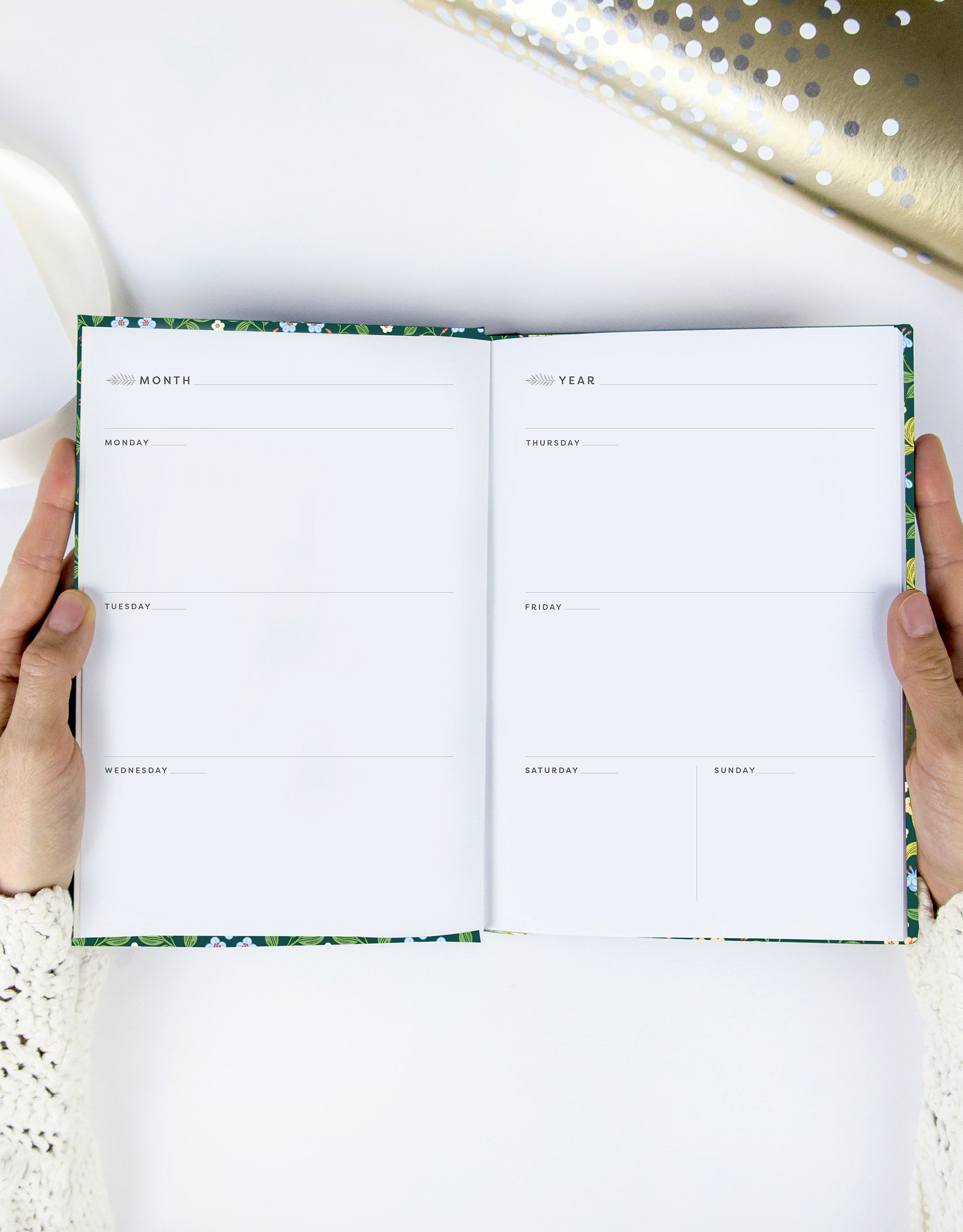 yearly hardcover planner 