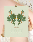 2026 Flower Wall Calendar 8.5x11"