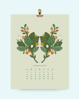 2026 Flower Wall Calendar 8.5x11"