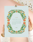 2026 Floral Wall Calendar 8.5x11"