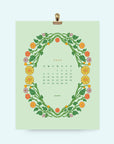 2026 Floral Wall Calendar 8.5x11"