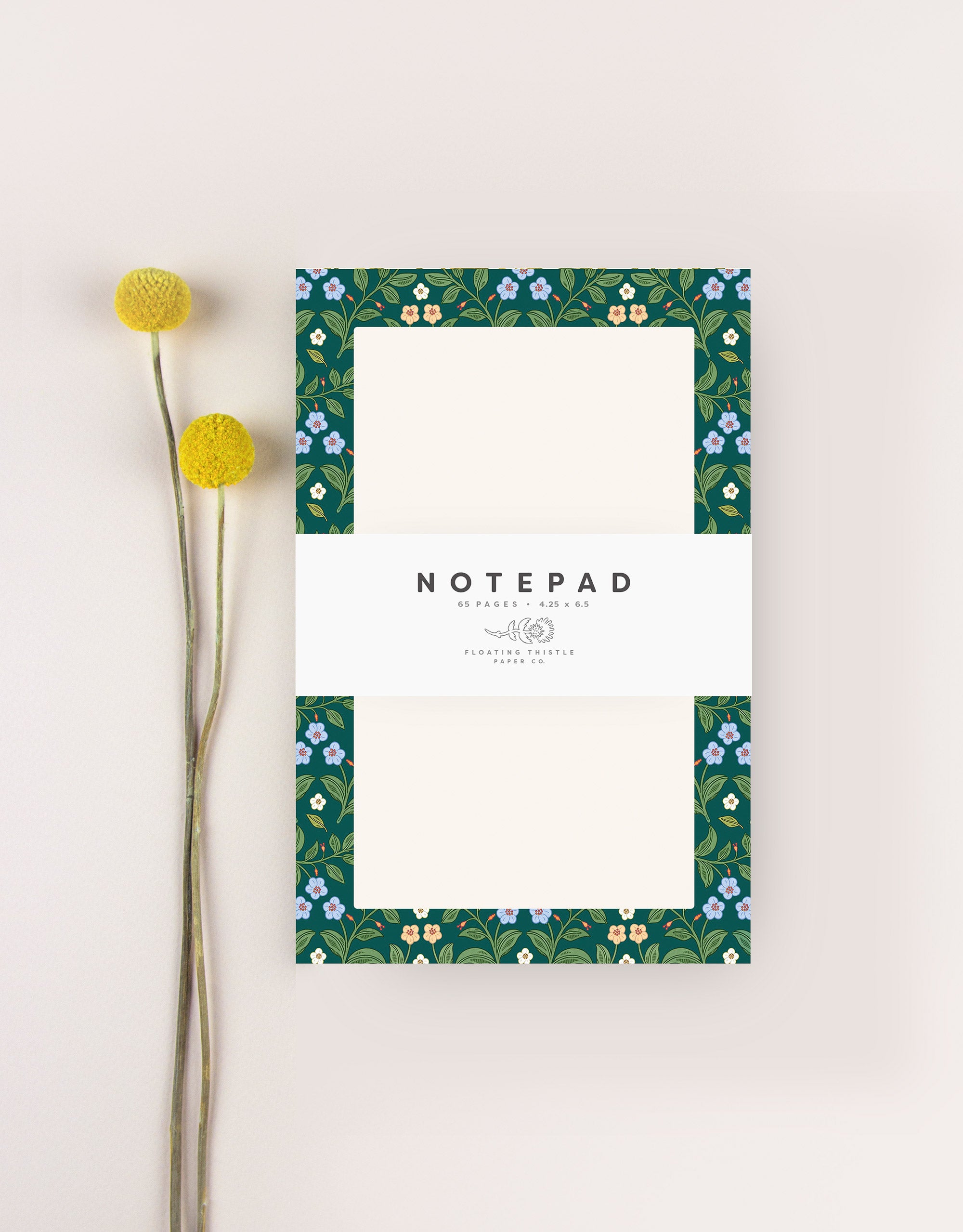 cute floral notepad
