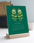 2025 Desk Calendar with Wooden Stand