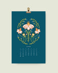 2025 Small Dark Wall Calendar