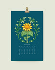 2025 Small Dark Wall Calendar