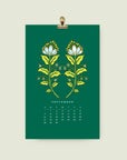 2025 Small Dark Wall Calendar