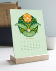 2025 Desk Calendar with Wooden Stand