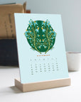 2025 Desk Calendar with Wooden Stand