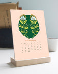 2025 Desk Calendar with Wooden Stand