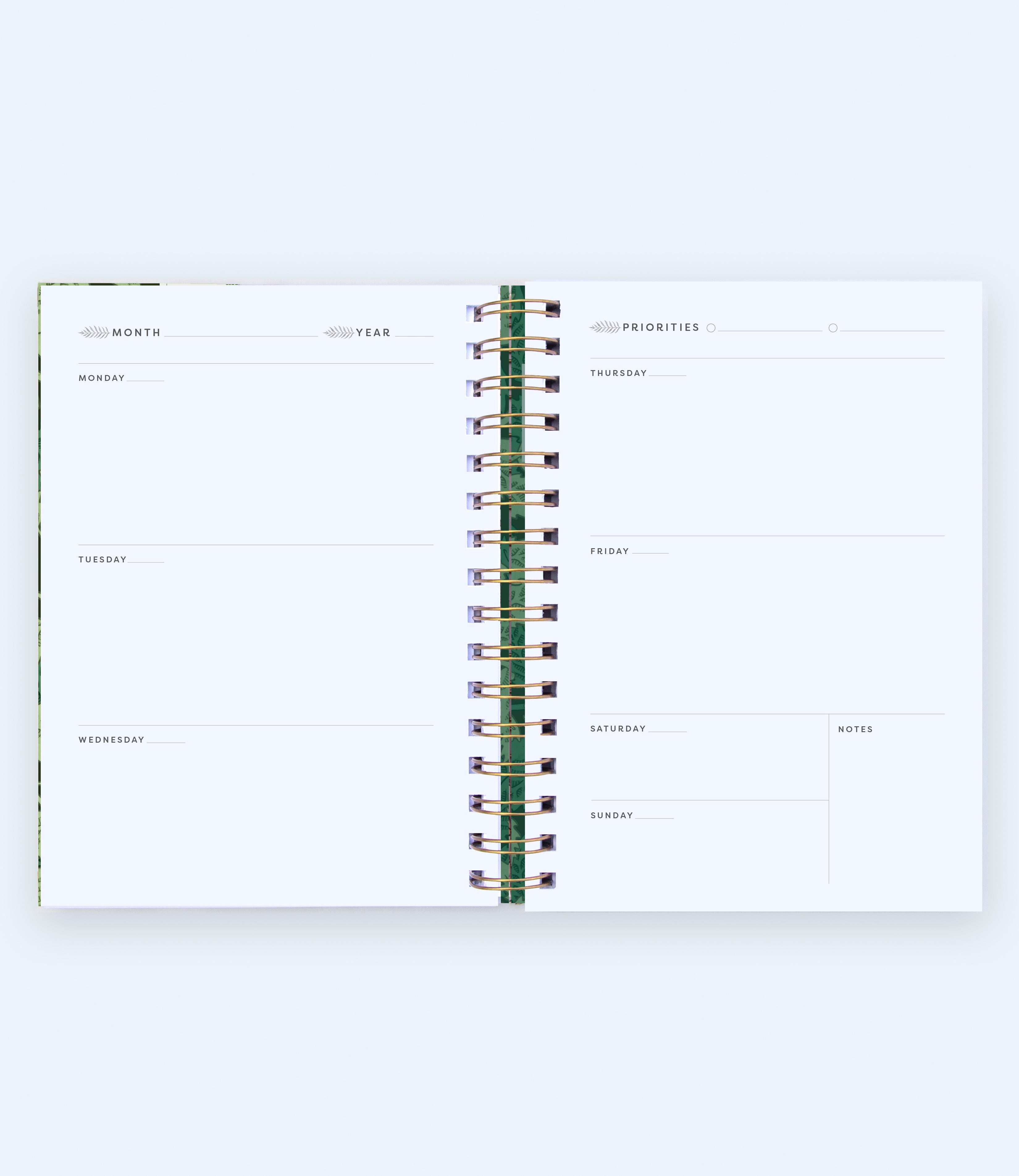 Hardcover Undated Weekly Planner