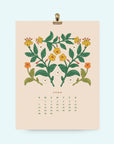 2026 Flower Wall Calendar 8.5x11"