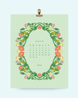 2026 Floral Wall Calendar 8.5x11"