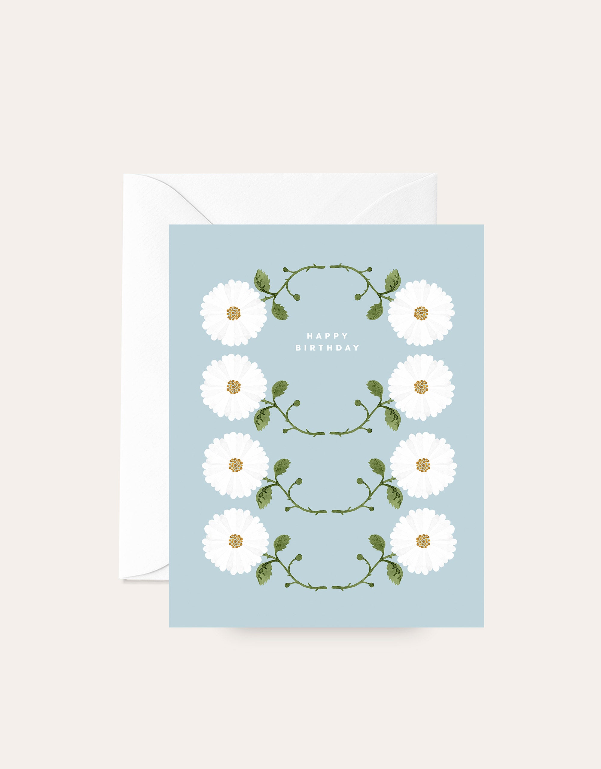 daisy happy birthday card