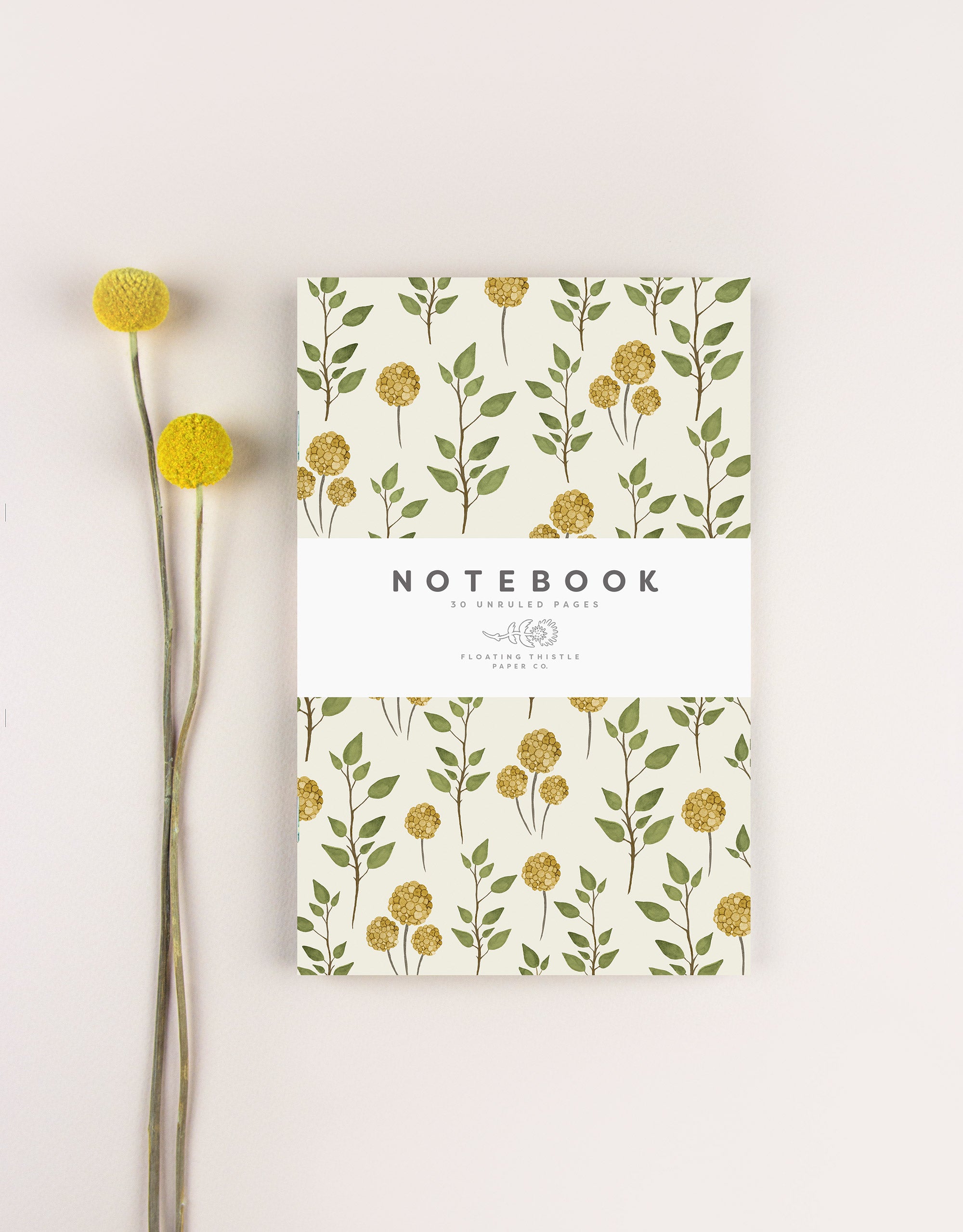 Earthy Leaves Blank Notebook