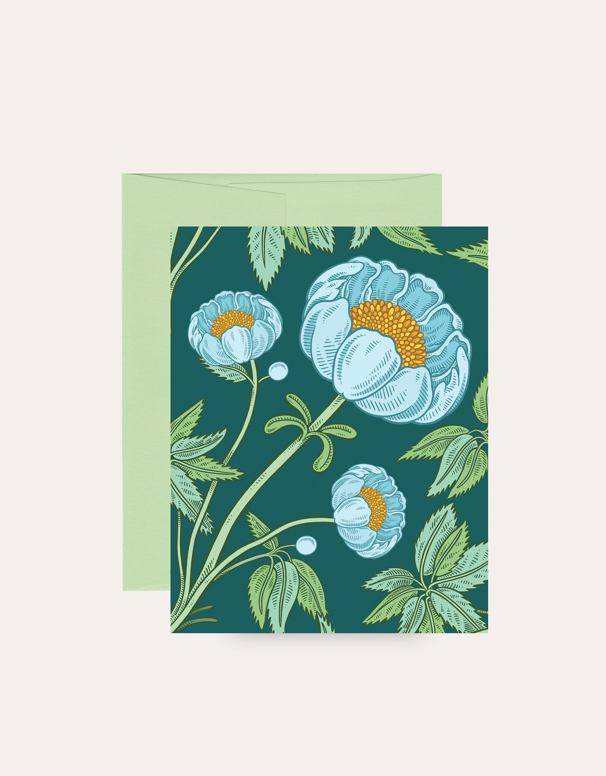 botanical blank art cards