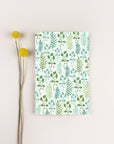 green leaves blank notebook