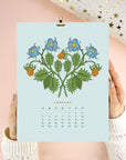 2026 Flower Wall Calendar 8.5x11"