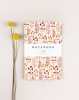 floral blank notebook